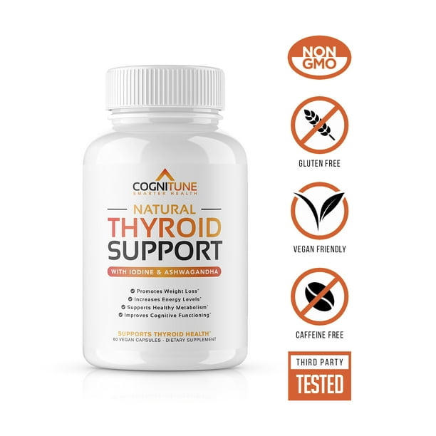 COGNITUNE Natural Thyroid Support for Energy & Metabolism with Iodine