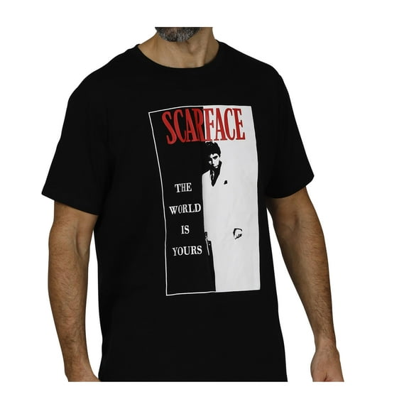 Scarface Tony Montana Mens T-Shirt, Lounge Pants or Boxer Shorts, Sold Separately, Top, Size: Medium
