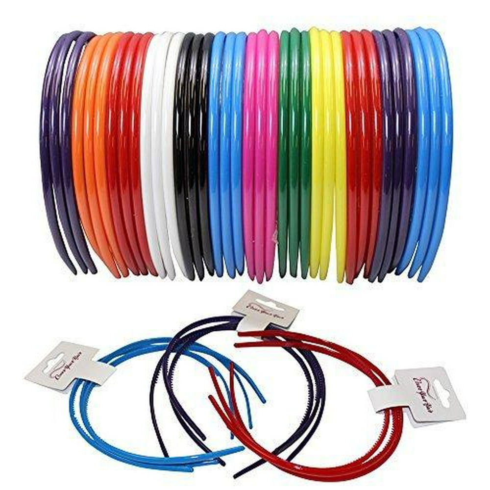 plastic hard headbands 36 pack by coveryourhair