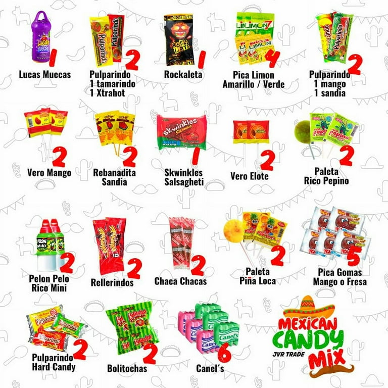Mexican Candy Mix Assortment Snack (42 Count) Dulces