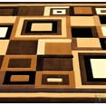 thumbnail image 4 of Handcraft Rugs-Modern Contemporary Living Room Rugs-Abstract Carpet with Geometric Pattern-Brown/Beige/Ivory/Chocolate 5x7 feet, 4 of 5