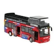 thumbnail image 4 of Autobús turístico de dos pisos de City Sightseeing, juguete de colección, modelo de vehículo con luces Rojo, 4 of 9