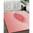 thumbnail image 2 of Ahgly Company Indoor Square Patterned Bean Red Area Rugs, 8' Square, 2 of 6
