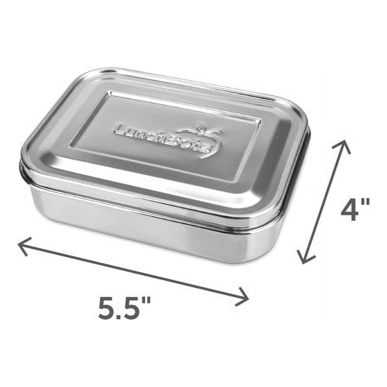LunchBots Small Protein Packer Toddler Bento Box - Extra Small Divided  Stainless Steel Snack Container - 4 Sections for 1-2oz
