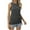 Gray1, variant on Jalioing Womens Summer Basic Tank Tops S-5XL Plus Size Sleeveless Fashion Shirts Crew Neck Side Ruched Loose Tops