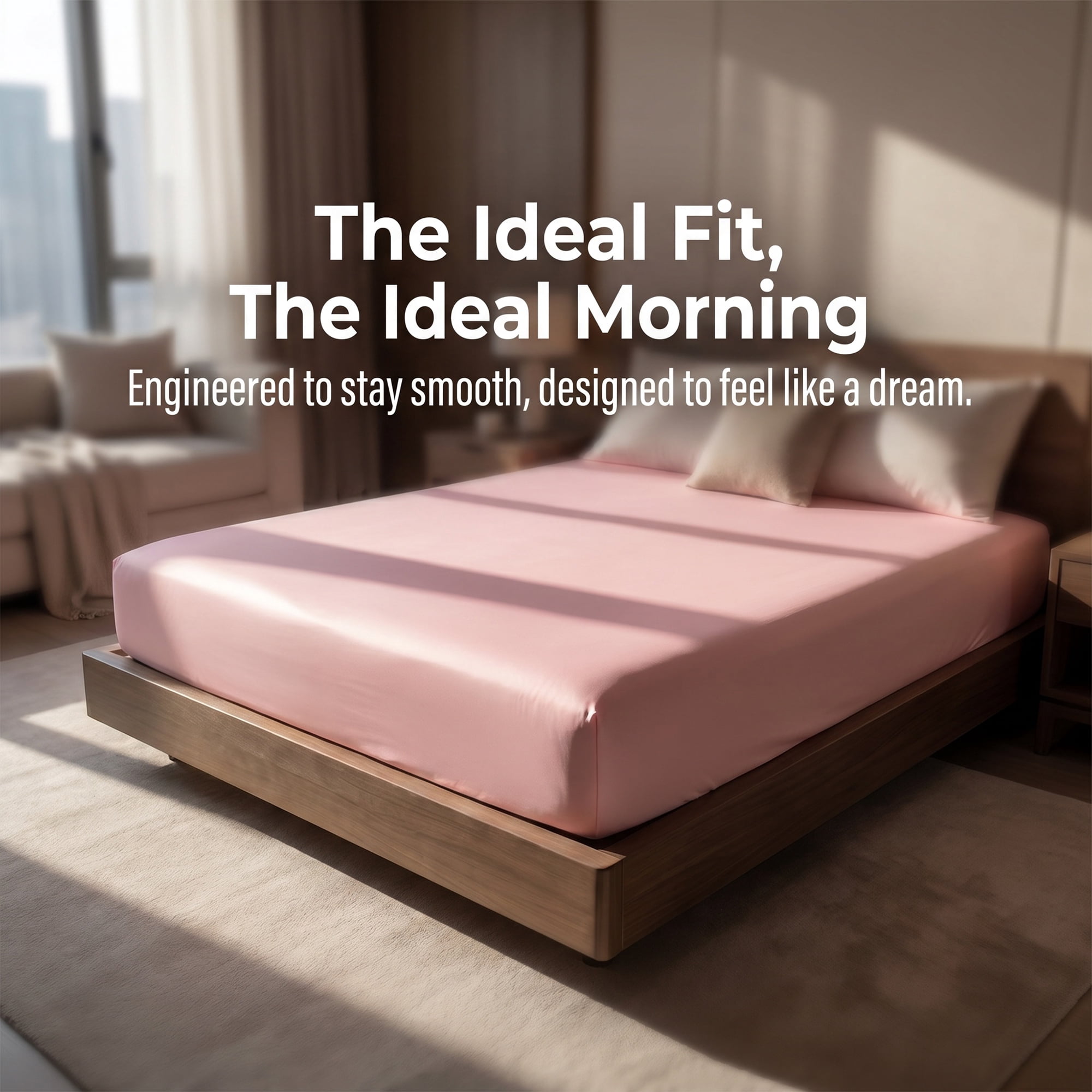 Unique Bargains Microfiber Bed Sheets Cooling for Comfortable Sleep 59.1"x78.7" Pink