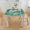 thumbnail image 3 of nygtbtfer  Meadow Fabric Tablecloth, Spring Bunnies and Pastel Floral Easy Care, Stain Resistant Fabric Tablecloth, 3 of 7