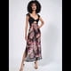 thumbnail image 4 of Vestidos Largos de Verano Y2K con Encaje, Retazos, , Estampado Floral, Escote Corazón, Espalda Descubierta y Abertura para Mujer Negro L, 4 of 7
