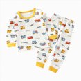thumbnail image 4 of TOWED22 Toddler Baby Girl Boy Winter Clothes Outfits 2 Piece Long Sleeve Letter Print Sweatshirt and Elastic Pants Casual Clothing Set(White,5-6 Y), 4 of 4