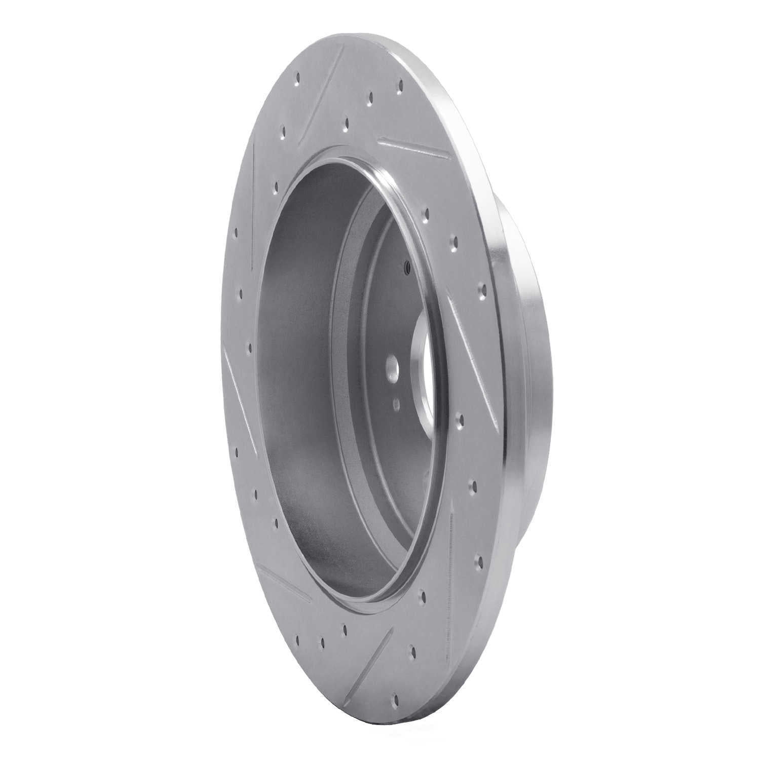 Dynamic Friction Company 631-59054R DFC Brake Rotor - Drilled And Slotted - Silver