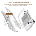 thumbnail image 4 of Joernso Game Console Protective Cover with Holder Transparent Shockproof Impact Resistant Anti-Scratch Full Cover Case for ROG Ally, 4 of 8