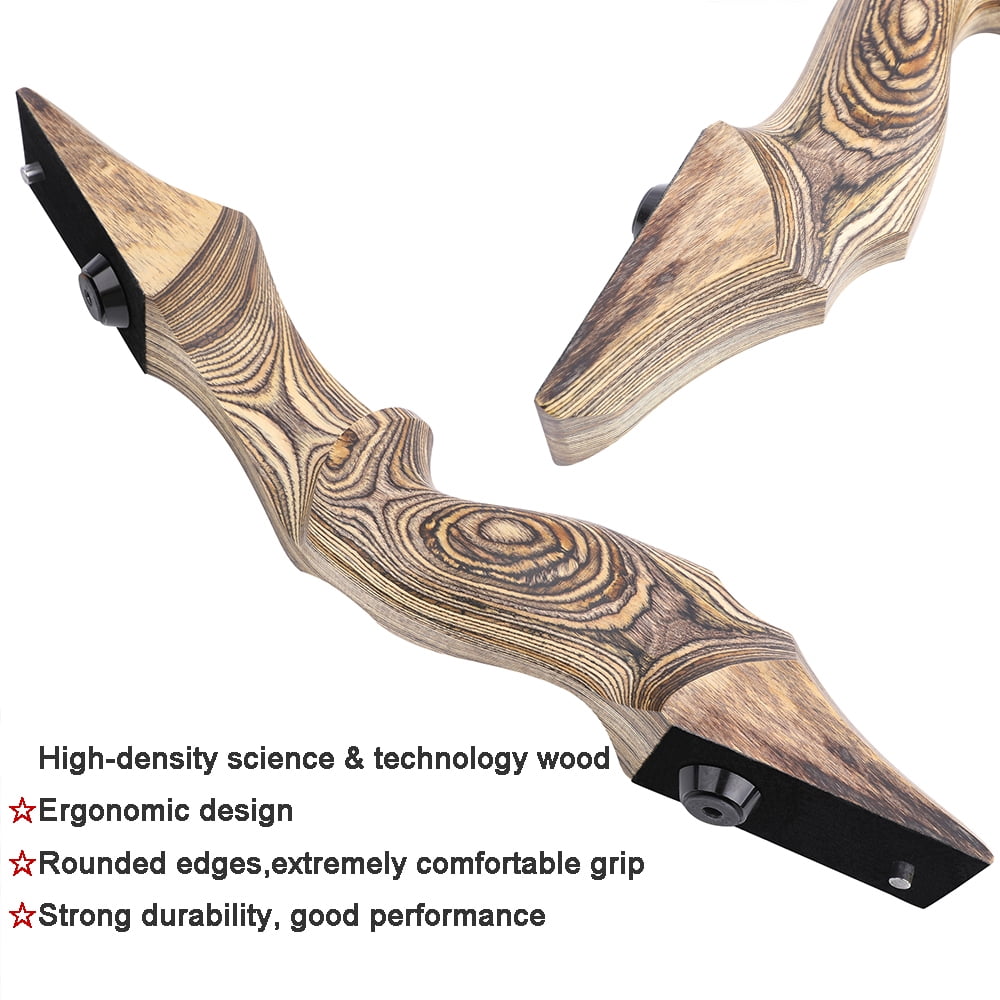 SHARROW 60" Takedown Recurve Bow Carbon Arrow Set 20-60lbs Limb Bamboo Core Archery Hunting US STOCK