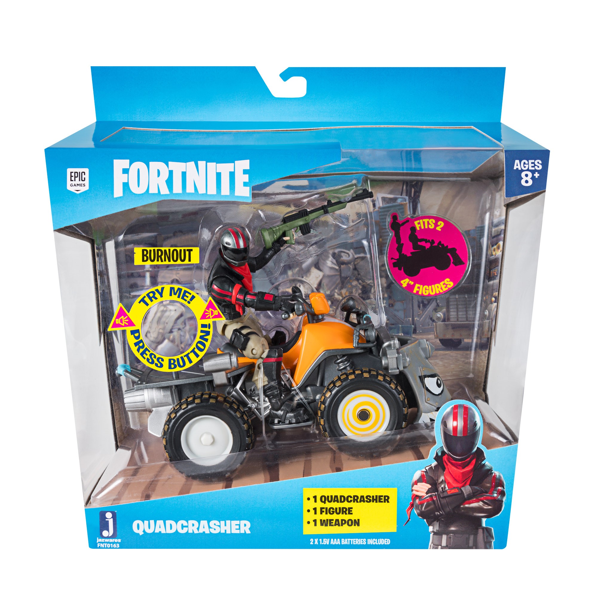 Fortnite Quadcrasher Vehicle with Burnout 4-inch Action Figure Included - image 5 of 13