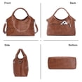 thumbnail image 4 of GAEKEAO Women’s Medium Satchel Bag with Top Handle and Detachable Crossbody Strap, 4 of 7