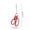 Red, variant on Stainless Steel All-Purpose Scissors Craft Home Office Comfort Grip Non-Slip Handles Multipurpose Cutting Tools