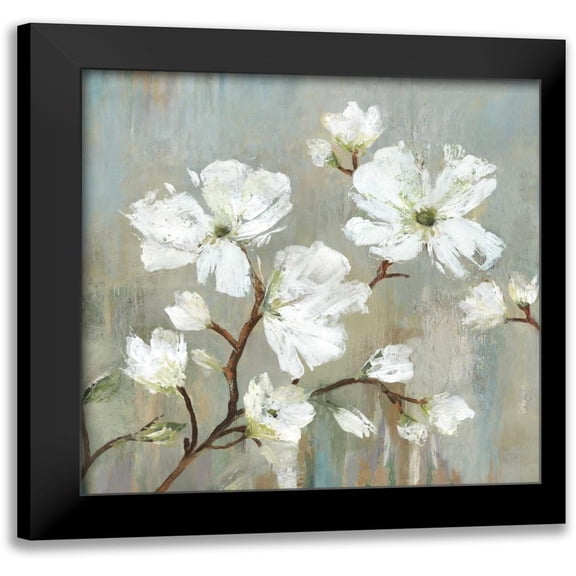 Pearce, Allison 12x12 Black Modern Framed Museum Art Print Titled - Sweetbay Magnolia I