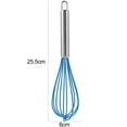 thumbnail image 6 of Hariumiu Dishwasher Safe Whisk 1/5pcs Silicone Whisk Stainless Steel Handle Dishwasher Safe Ergonomic Design with Hanging Hole Egg Beater Kitchen Supplies, 6 of 8