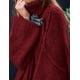 thumbnail image 5 of Suéter PRETTYGARDEN 2025 para Mujer Cuello Alto Tejido Grueso Vino Talla M, 5 of 8