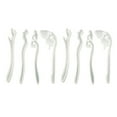 thumbnail image 1 of 8pcs DIY Epoxy Hairpin Mirror Silicone Semitransparent Molds Craft Accessories Jewelry Making Tool (White Random Style), 1 of 9