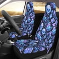 thumbnail image 2 of Vsdgher Skull blue crystal flower Automotive Seat Covers for Cars Trucks and SUVs – Car Seat Covers for Truck Seat Protectors Set of 2, 2 of 7