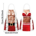 thumbnail image 3 of Couple Aprons With Santa Style Design Festive Holiday Cooking Aprons With Trim And Belt Buckles Kitchen For And Custom Aprons for Men Bar Aprons for Men Men Cooking Aprons Kitchen Smocks for Women, 3 of 4