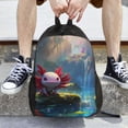 thumbnail image 3 of Easygd Pond Cute Axolotl Versatile and Stylish Backpack: Comfort, Storage, and Durability for College,Work, Travel, and Everyday Use, 3 of 8