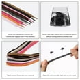 thumbnail image 7 of 3pair Double Layers Flat Shoelaces Deep Gray for Sneakers 36 45 48 54 63 72 Inch, 7 of 7