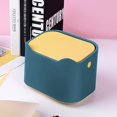 thumbnail image 5 of 1 mini cubo de basura de mesa con tapa, adecuado para pequeños cubos de basura de mesa en escritorios de oficina, baños y cocinas ER, 5 of 5