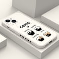 thumbnail image 2 of Funda de silicona con gato para iPhone, carcasa bonita de café para iPhone 16, 15, 14, 13, 12, 11, X, XR, XS Plus, Pro Max, Mini, 2 of 5