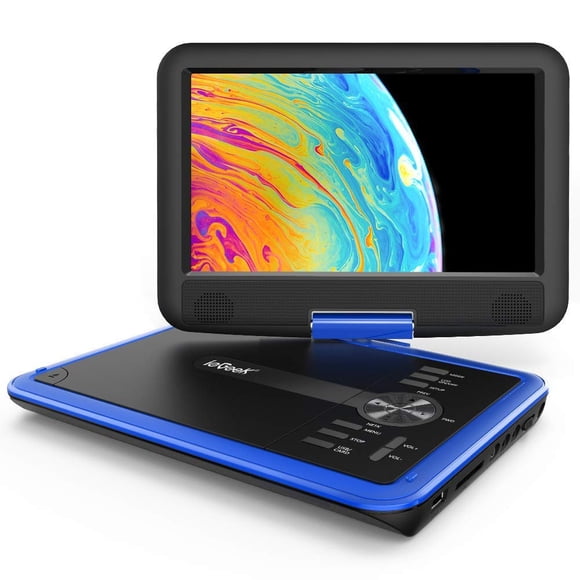 Reproductor de DVD portátil ieGeek con batería de 11,5 pulgadas y 5 H, color azul