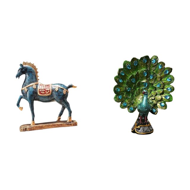 Figura de caballo, escultura de animal coleccionable, figura de escritorio, estatua de , figura decorativa de resina, ideal para regalar en c