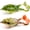 2-1, variant on Topwater Frog Lure Bass Trout Fishing Lures Kit Set Realistic Prop Frog Soft Swimbait Floating Bait with Weedless Hooks for Freshwater Saltwater