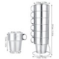 thumbnail image 3 of Taza para beber de acero inoxidable con para acampar al aire libre en masa, 3 of 7