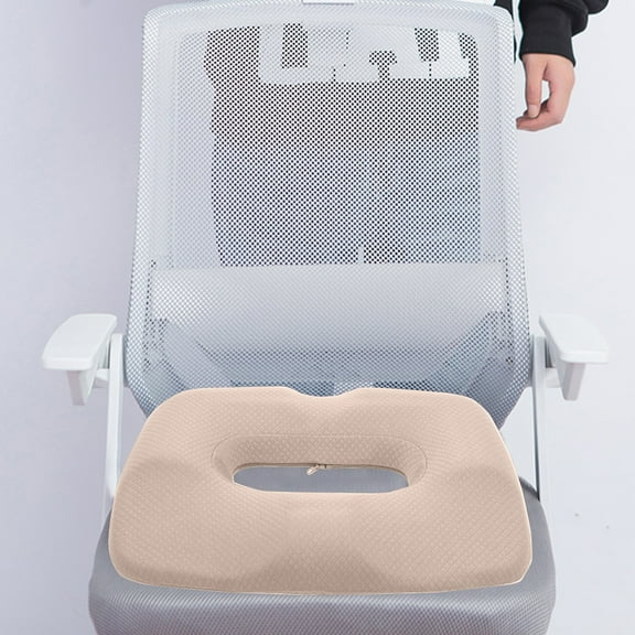 Donut Pillow Seat Cushion, Donut Chair Cushions for Postpartum Pregnancy & Hemorrhoids, Tailbone Pain Relief Cushion, Soft Breathable Memory Foam Cushions for Office & Home Chairs