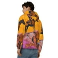 thumbnail image 4 of Honeii Cliff Western Cowboy Print Hoodies for Men, Pullover & Full Zip, Breathable Zip up Hoodie, Sweatshirt-Small, 4 of 5