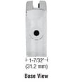 thumbnail image 3 of CRL Z312BS Brushed Stainless Z-Series Round Type 2" Radius Base Stainless Steel Clamp for 1/2" Glass, 3 of 6