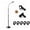 Round Bottom, variant on DQQKMM Tripod Mic Stand, 2-in-1 Adjustable Floor Stand with Boom Arm, Phone & Mic Holder with Storage Bag for Singing Studio Stage