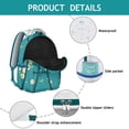 thumbnail image 4 of "Sunflower & Wildflower Backpack for Women - Large Capacity College Backpack, Water-Resistant, Trendy Floral Pattern, Comfortable Carry", 4 of 6