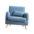 thumbnail image 3 of Sillón De Lectura Sillón Sillón Para Sala De Recepción Sala De Espera Hogar Azul, 3 of 8