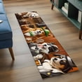 thumbnail image 4 of 2x6 Washable Runner Rug, Animal Playing Billiards Non-Slip Hallway Runner for Entryway Kitchen Bedroom, Abstract Dog Indoor Carpet Runner Floor Mat, 4 of 9