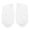 White, variant on Women's Toe Socks No Show Low Cut Thin Non Slip Invisible Breathable Socks with Gel Tab White (3.15 inches / 8.00 cm)