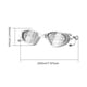 thumbnail image 3 of Gafas natación anti-Fog sin filtración para hombres () blancos, 3 of 3