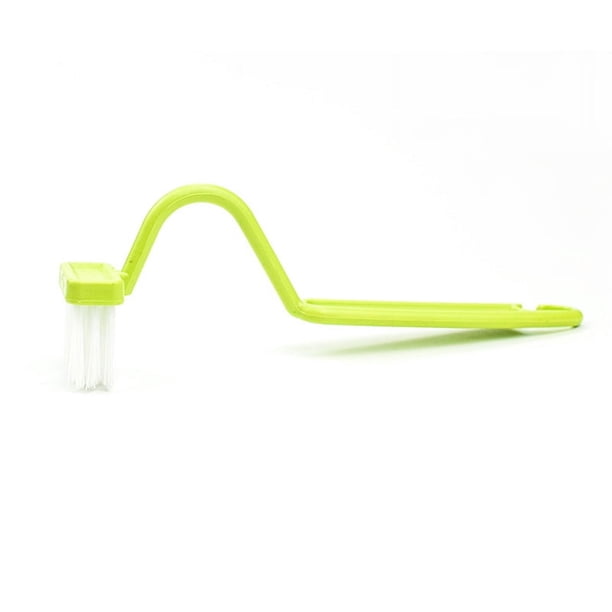 Cepillo de limpieza de inodoro para niños Cepillo de baño pequeño en forma de V en forma de S Mango curvo Cepillo sanitario Cepillo de plástico para baño