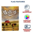 thumbnail image 5 of America Forever Welcome to Rural America Garden Flag, 12.5 x 18 inch Double Sided, Farm Scene Flag, Country Barn Cows Decor, Rustic Ranch Outdoor Yard Banner, 5 of 5