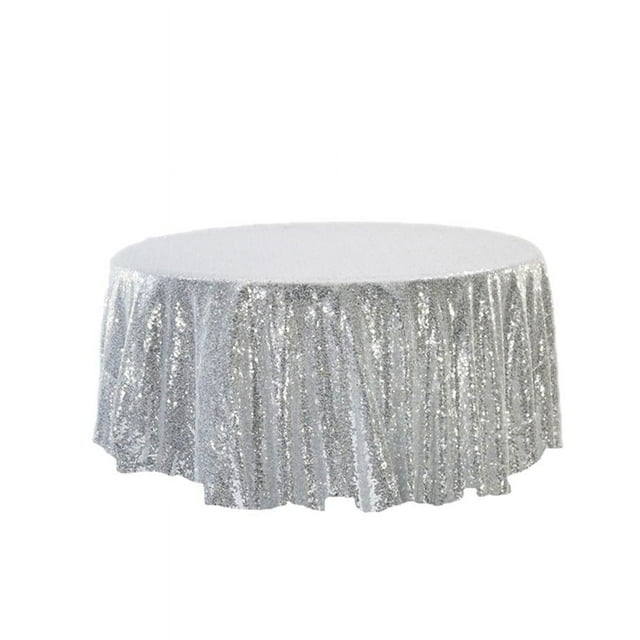 Birdeem Nappe Ronde Nappe Nappe Nappe Ronde Housse de Table Nappes Rondes Housse de Table Ronde Nappe Ronde à Paillettes Décoration de Mariage Fête Gâteau Dessert Événement Noël