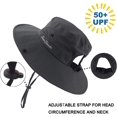 thumbnail image 4 of Chapeau d'Été en Maille à Grand Bord pour Femmes avec Protection UV et Trou pour Queue de Cheval, 4 of 7