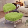 thumbnail image 1 of Tabouret à Dossier Pivotant avec Roues, Siège Rond Compact pour la Maison/le Bureau, Soutien Ergonomique, Vert, 1 of 9