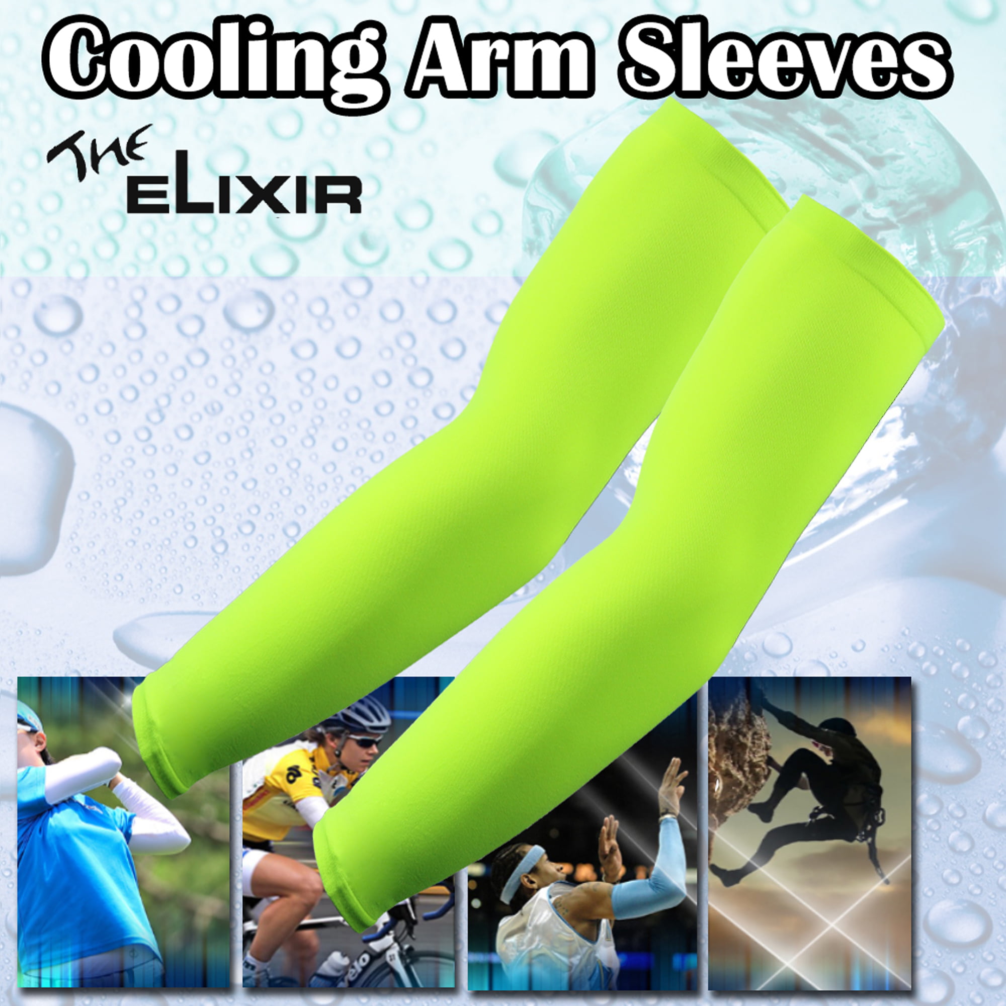 One Sleeves, Arm Pair Sports Size Green, Neon Golf 1 Elixir