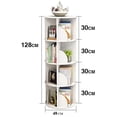 thumbnail image 4 of 4 Tier 360Â° Rotating Stackable Shelves Bookshelf Organizer_Blue, 4 of 5