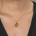 thumbnail image 2 of Gem Stone King 18K Yellow Gold Plated Silver Mango Mystic Topaz Pendant Necklace for Women (4.50 Cttw, Oval 11X9MM, Gemstone Birthstone, with 18 inch Silver Chain), 2 of 4